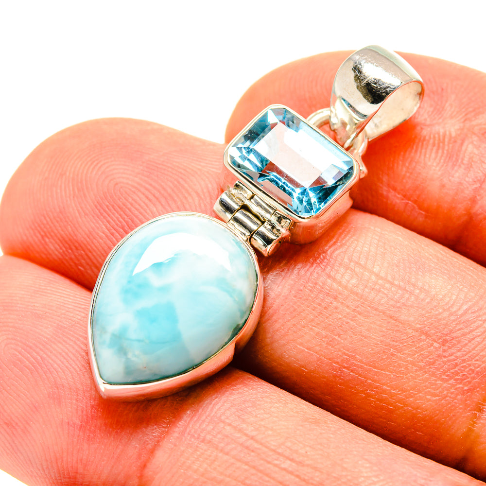 Larimar Pendants handcrafted by Ana Silver Co - PD756886