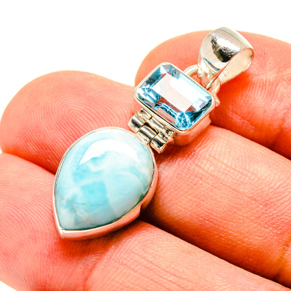 Larimar Pendants handcrafted by Ana Silver Co - PD756886