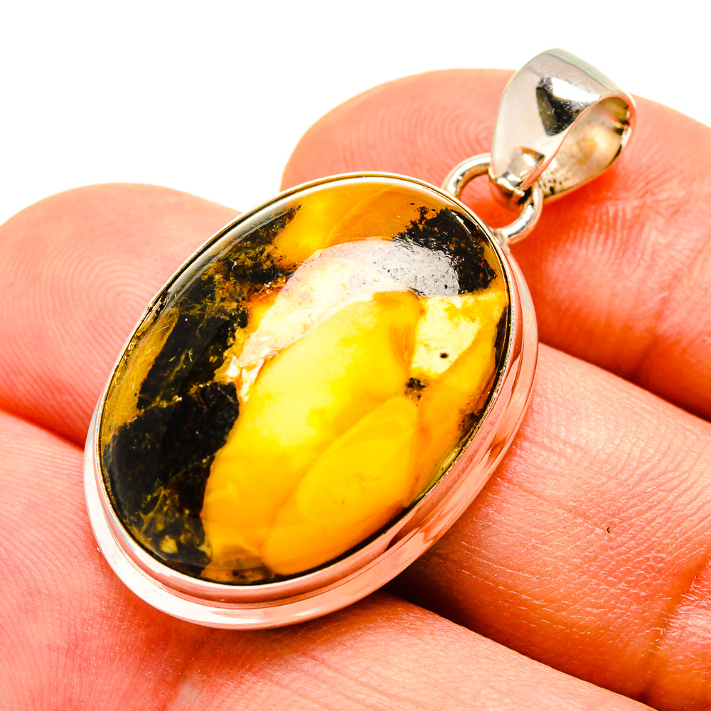 Peanut Wood Jasper Pendants handcrafted by Ana Silver Co - PD756889