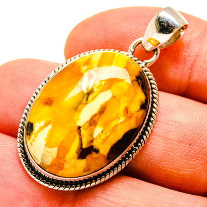 Peanut Wood Jasper Pendants handcrafted by Ana Silver Co - PD756892