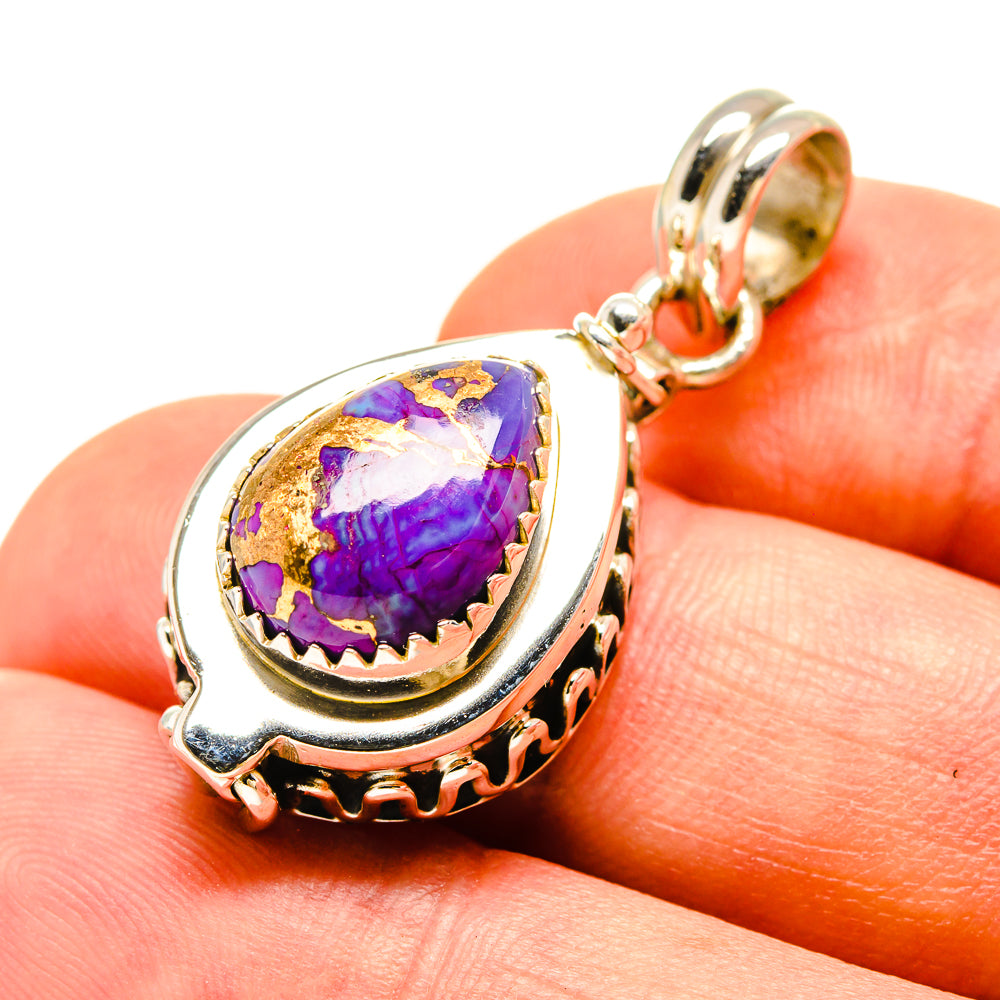 Purple Copper Composite Turquoise Pendants handcrafted by Ana Silver Co - PD756896
