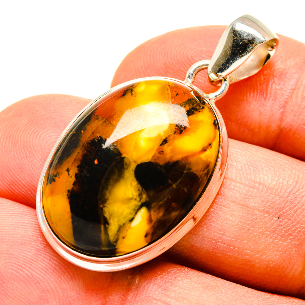 Peanut Wood Jasper Pendants handcrafted by Ana Silver Co - PD756906