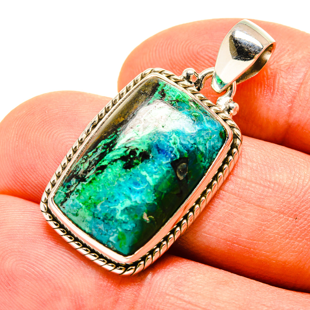 Chrysocolla Pendants handcrafted by Ana Silver Co - PD756908