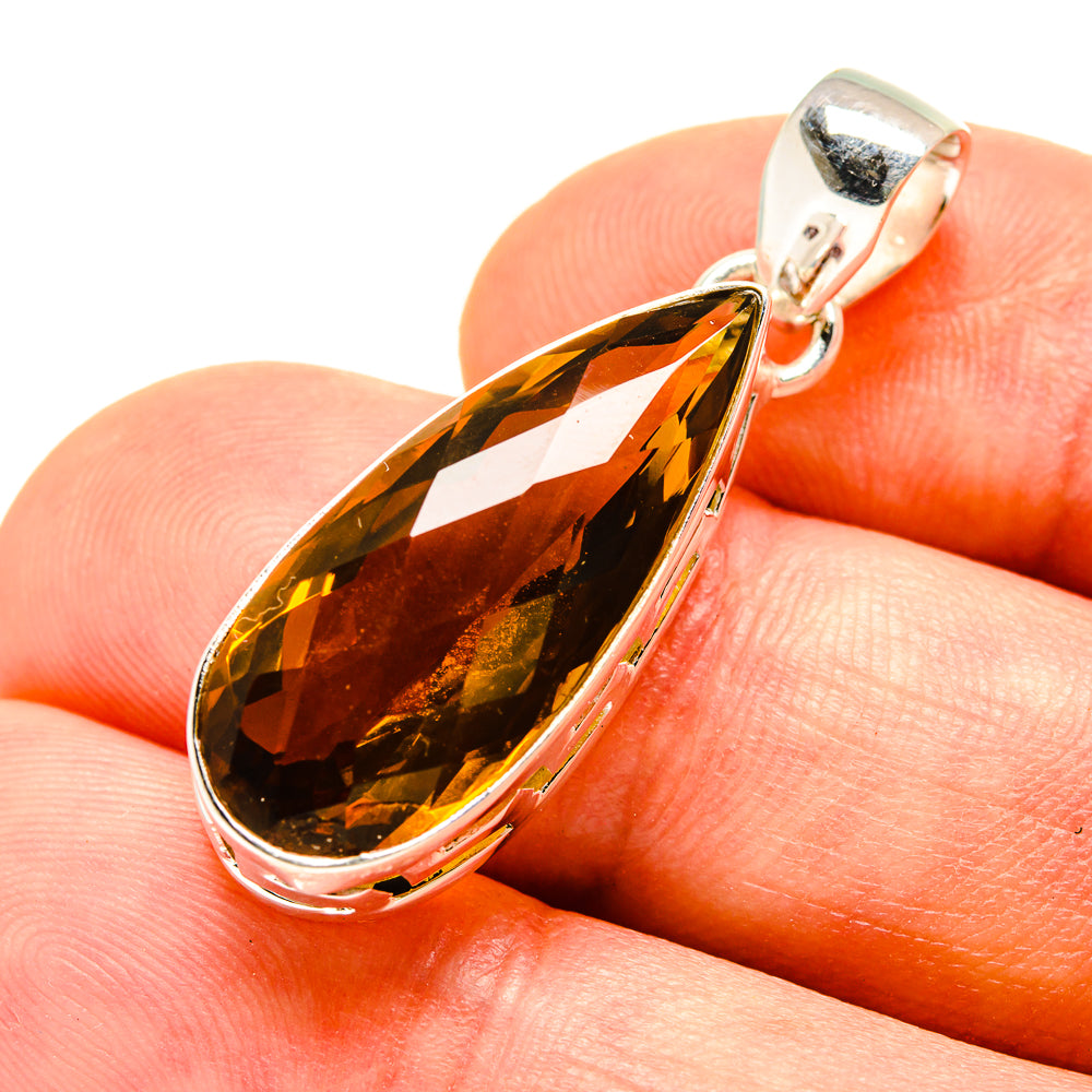 Lemon Quartz Pendants handcrafted by Ana Silver Co - PD756912