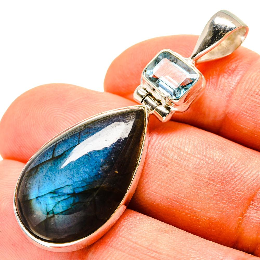 Labradorite Pendants handcrafted by Ana Silver Co - PD756924