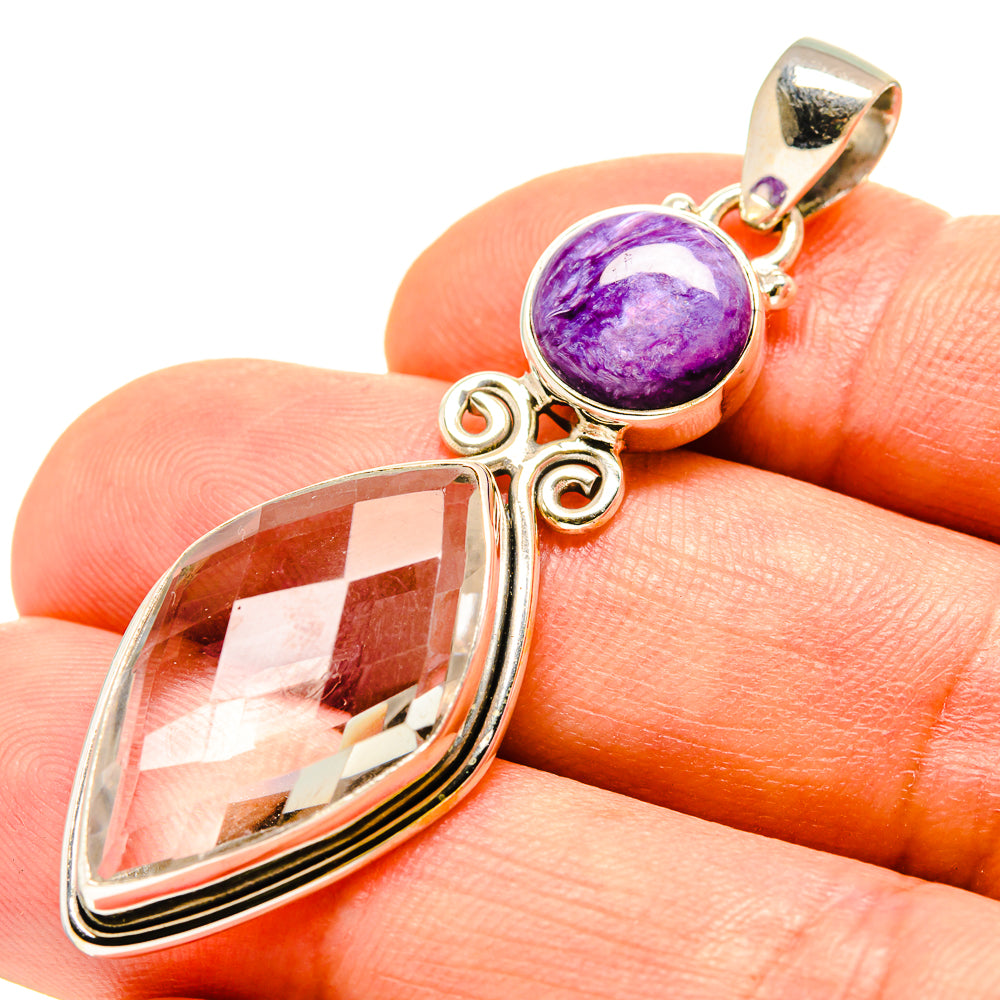 White Quartz Pendants handcrafted by Ana Silver Co - PD756928