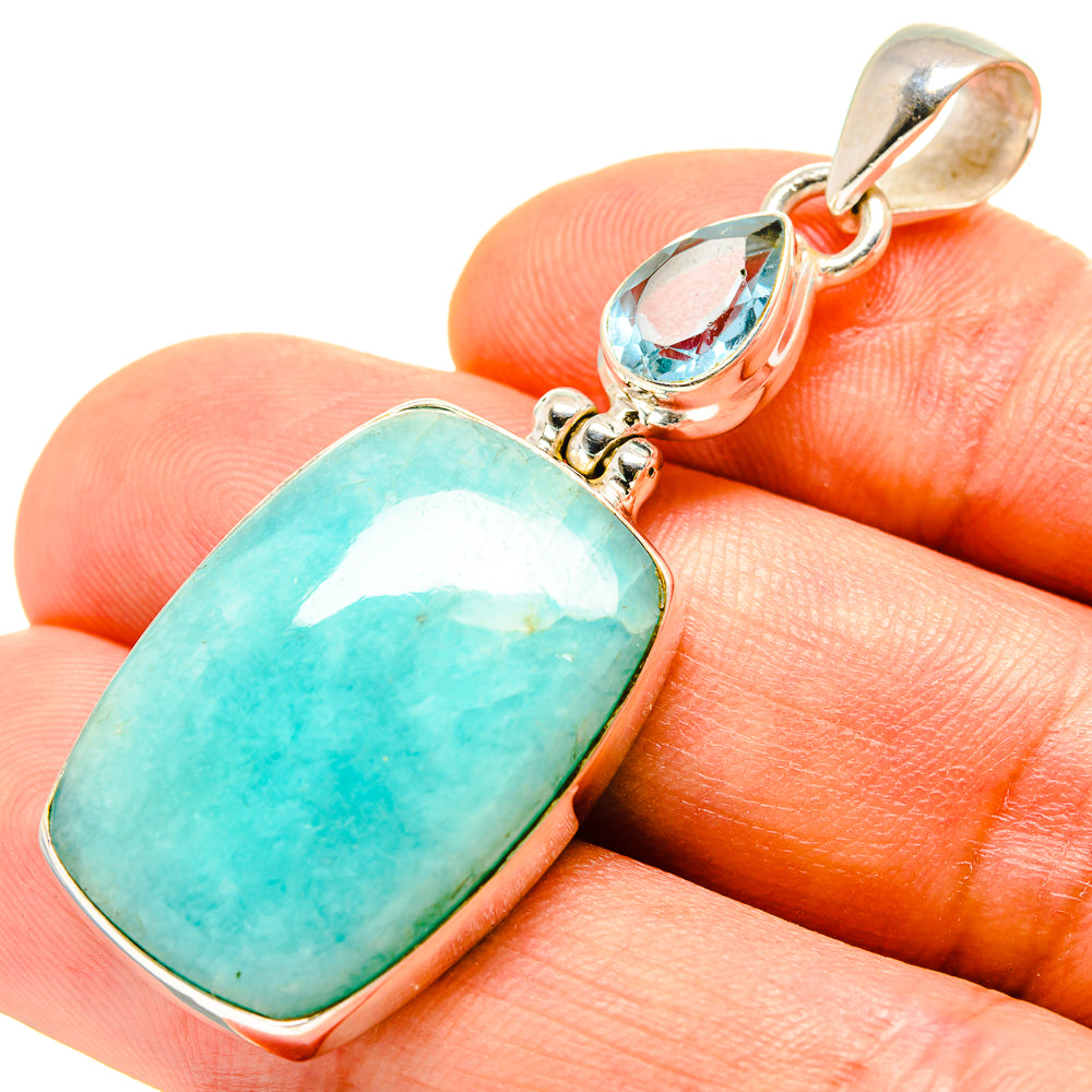 Amazonite Pendants handcrafted by Ana Silver Co - PD756929