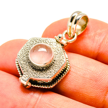 Rose Quartz Pendants handcrafted by Ana Silver Co - PD756948