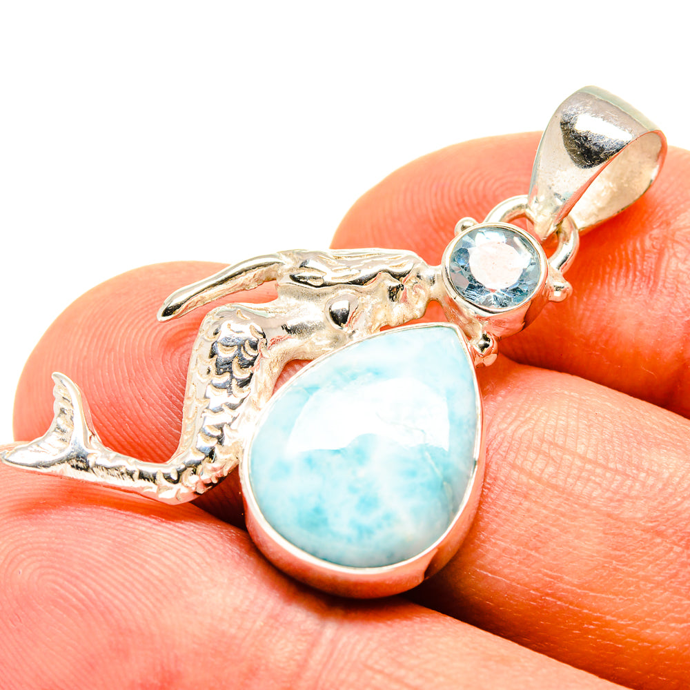 Larimar Pendants handcrafted by Ana Silver Co - PD756950