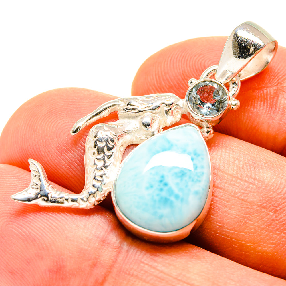 Larimar Pendants handcrafted by Ana Silver Co - PD756951