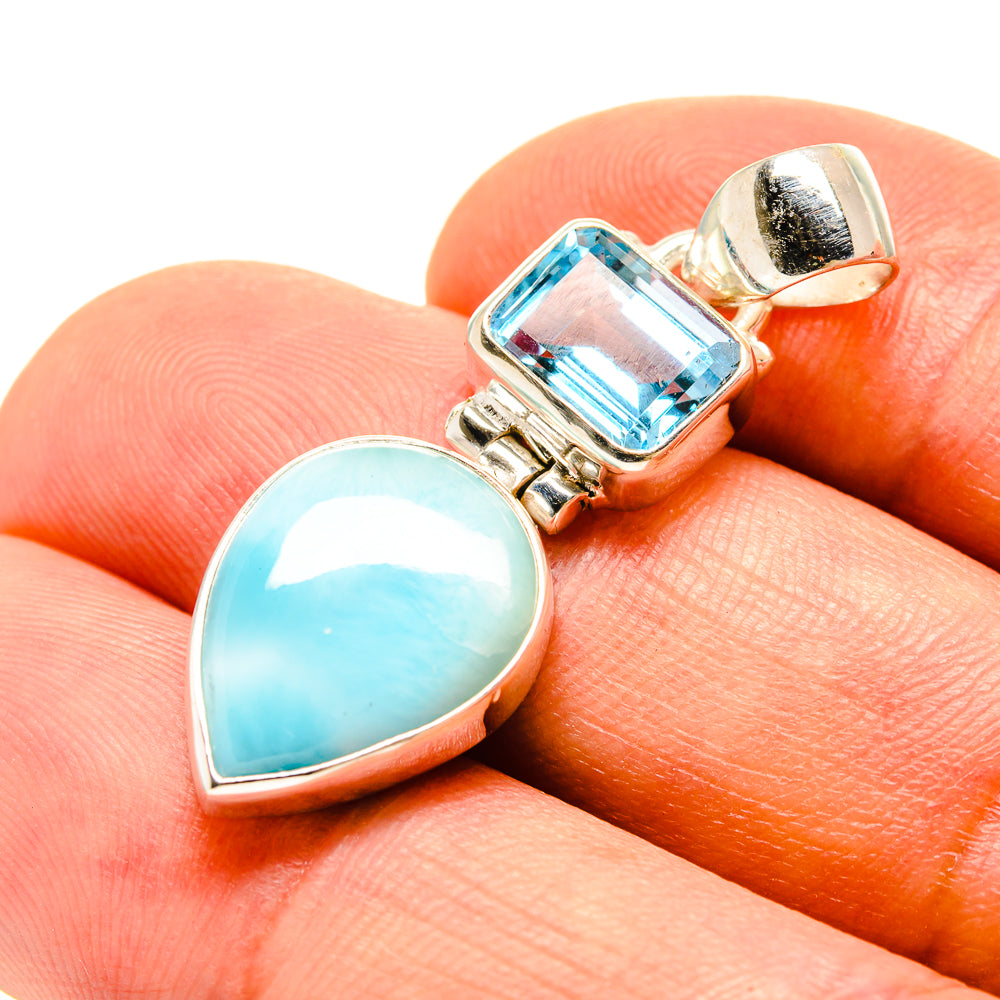 Larimar Pendants handcrafted by Ana Silver Co - PD756952