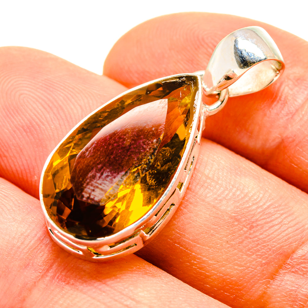 Lemon Quartz Pendants handcrafted by Ana Silver Co - PD756964