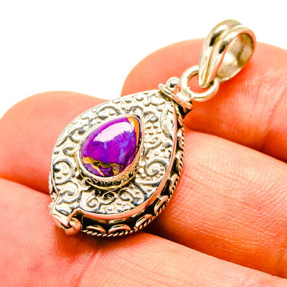 Purple Copper Composite Turquoise Pendants handcrafted by Ana Silver Co - PD756967