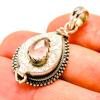 Rose Quartz Pendants handcrafted by Ana Silver Co - PD756968