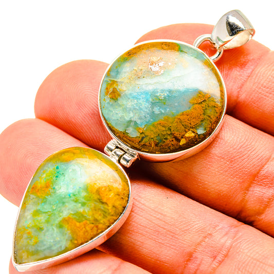Peruvian Opal Pendants handcrafted by Ana Silver Co - PD756972