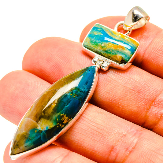 Peruvian Opal Pendants handcrafted by Ana Silver Co - PD756974