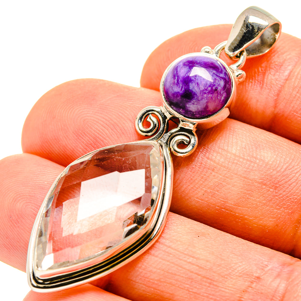 White Quartz Pendants handcrafted by Ana Silver Co - PD756975