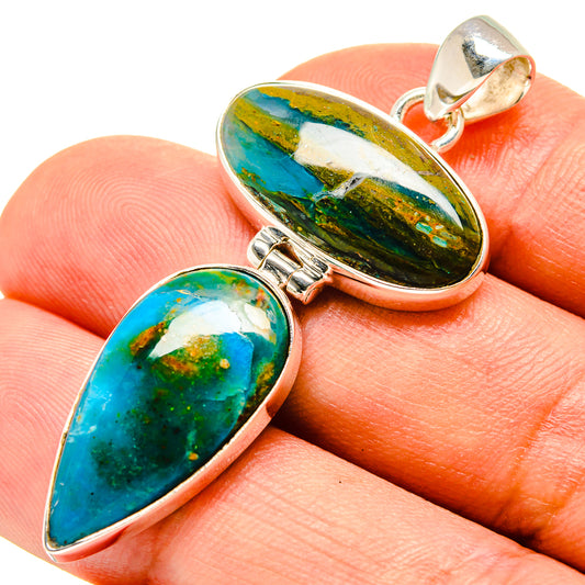 Chrysocolla Pendants handcrafted by Ana Silver Co - PD756976