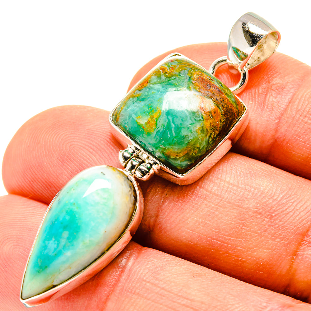 Peruvian Opal Pendants handcrafted by Ana Silver Co - PD756977