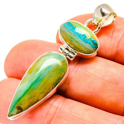 Peruvian Opal Pendants handcrafted by Ana Silver Co - PD756979