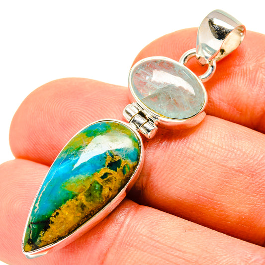 Chrysocolla Pendants handcrafted by Ana Silver Co - PD756980