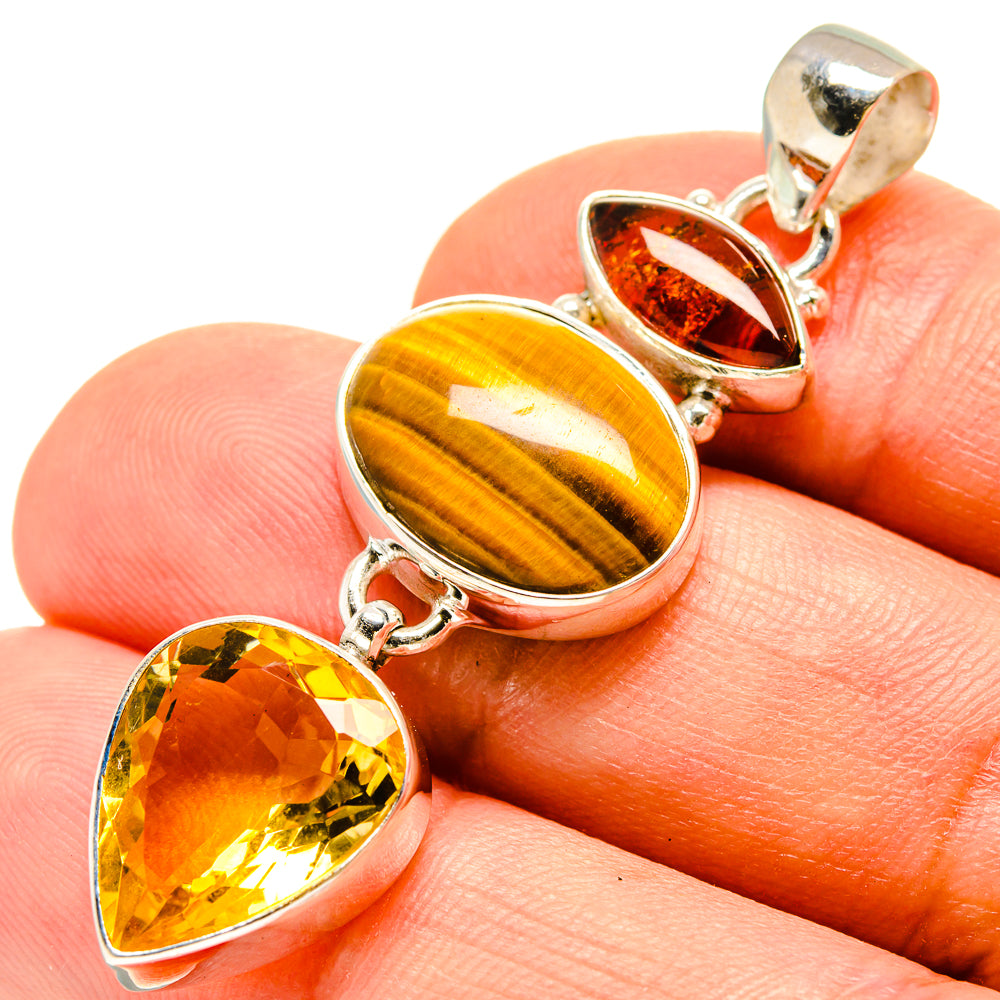 Tiger Eye Pendants handcrafted by Ana Silver Co - PD756983