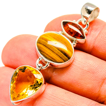Tiger Eye Pendants handcrafted by Ana Silver Co - PD756983