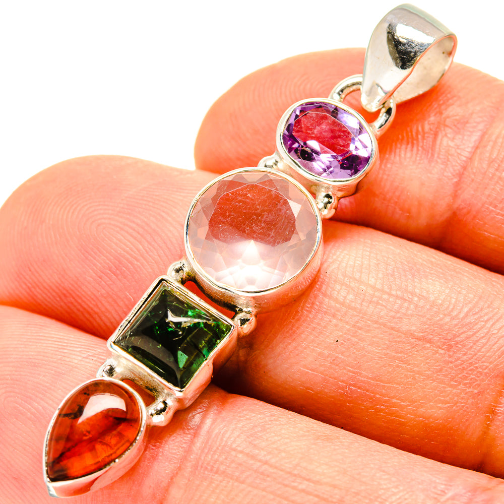 Rose Quartz Pendants handcrafted by Ana Silver Co - PD756987