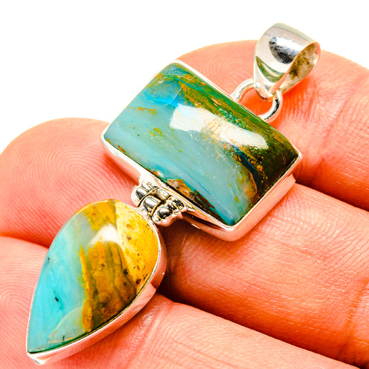 Peruvian Opal Pendants handcrafted by Ana Silver Co - PD756992