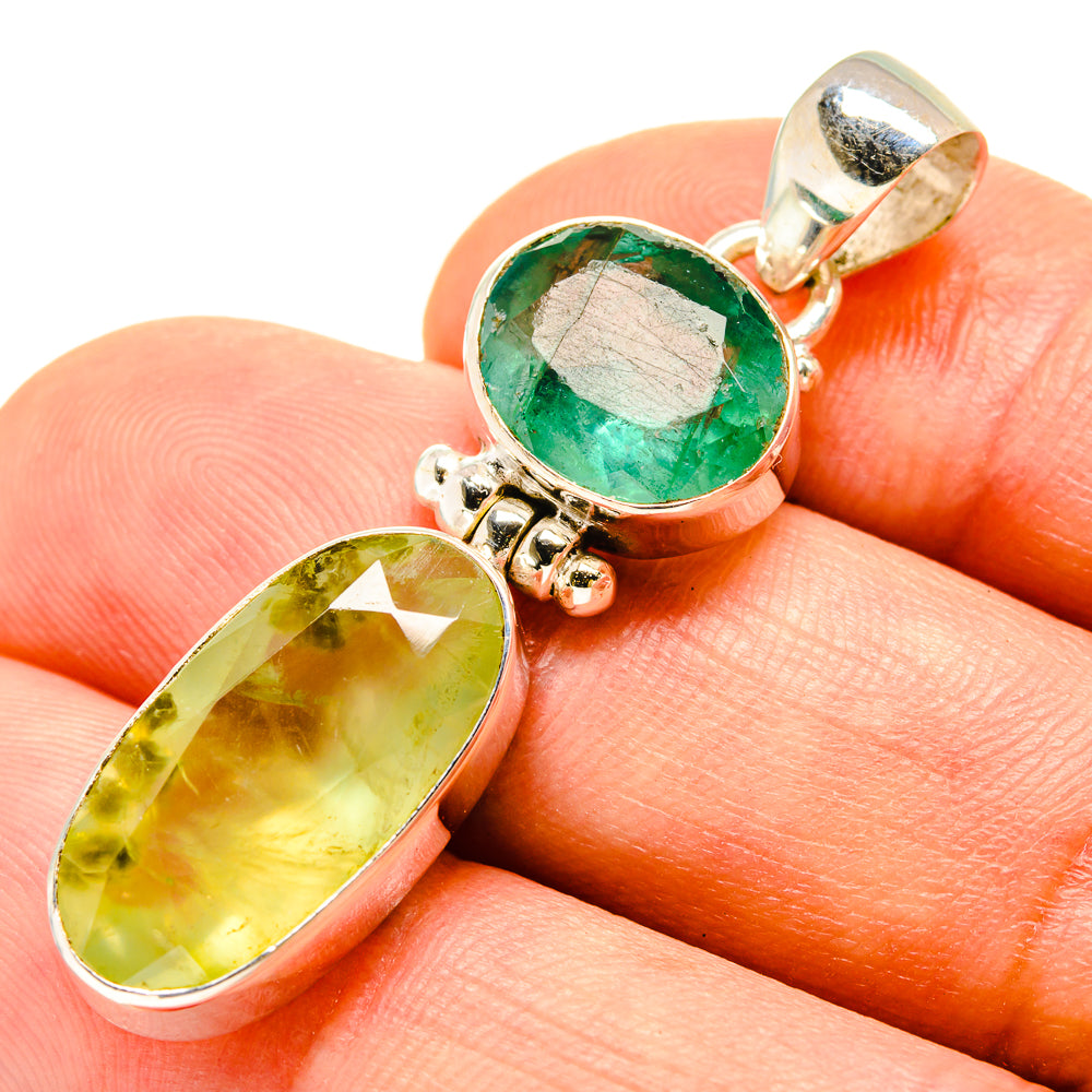 Prehnite Pendants handcrafted by Ana Silver Co - PD756994