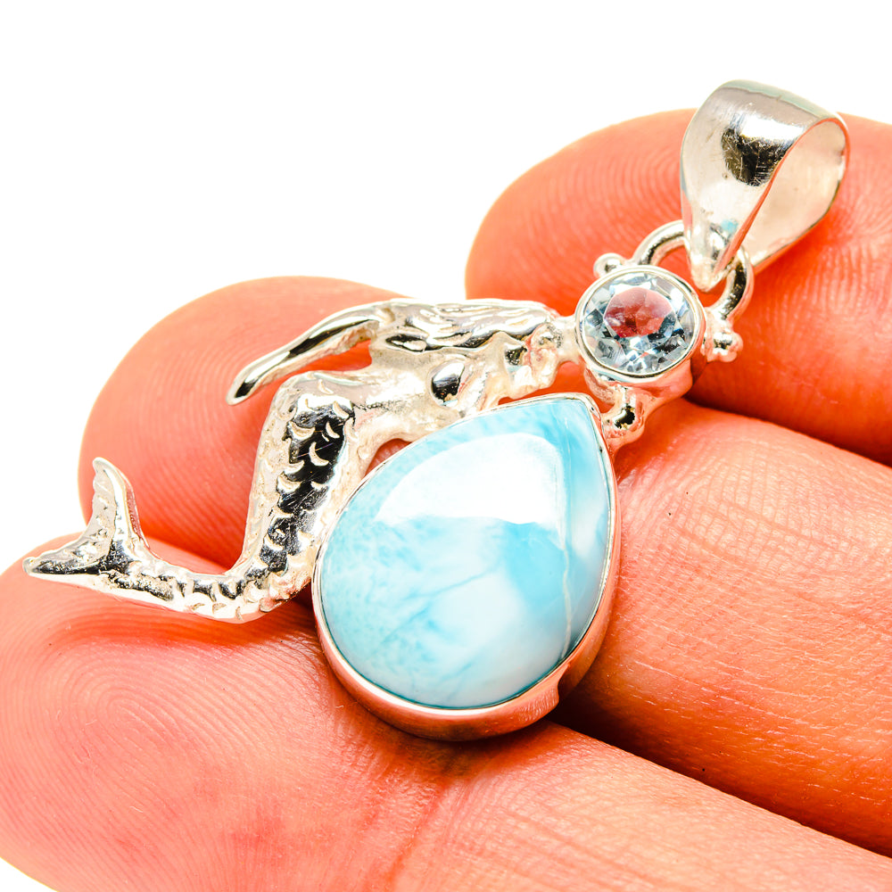 Larimar Pendants handcrafted by Ana Silver Co - PD757007