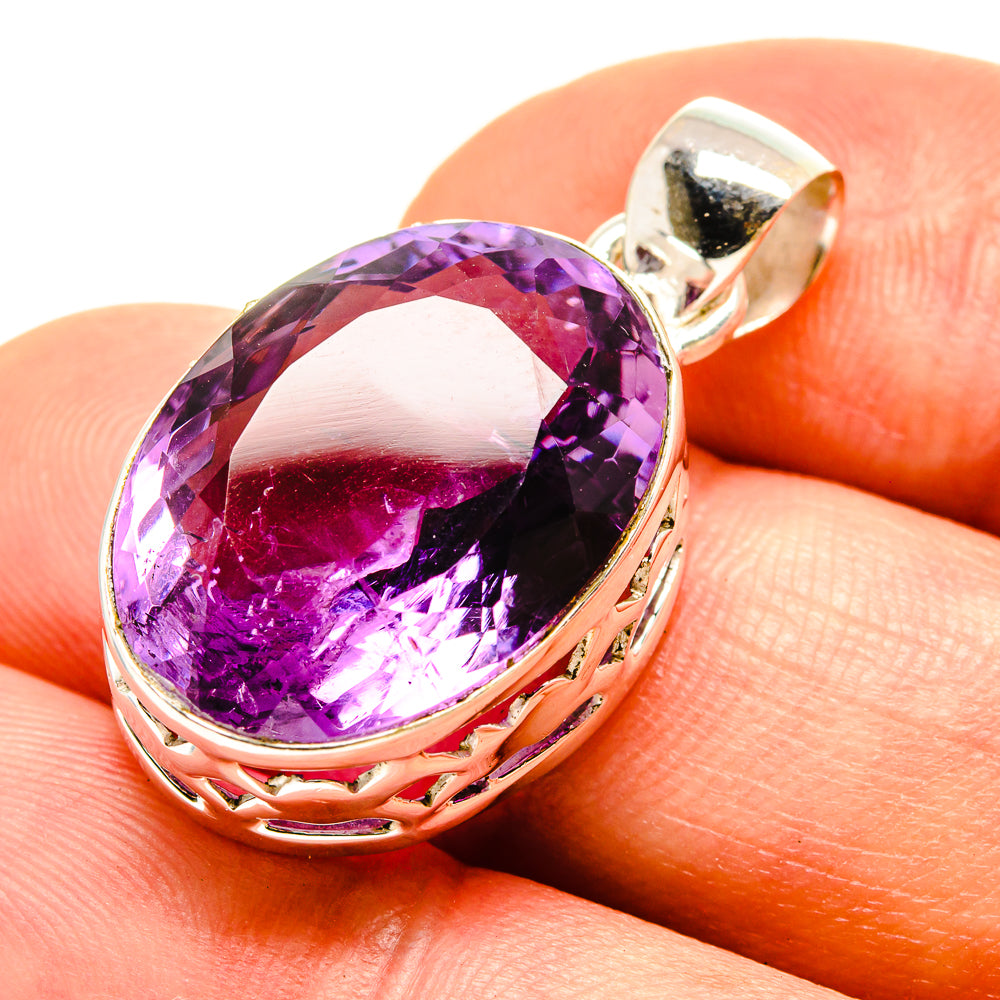 Amethyst Pendants handcrafted by Ana Silver Co - PD757011