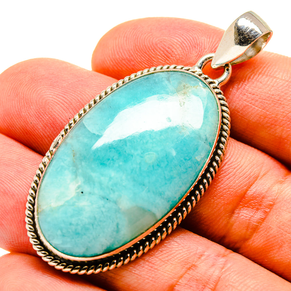 Amazonite Pendants handcrafted by Ana Silver Co - PD757015