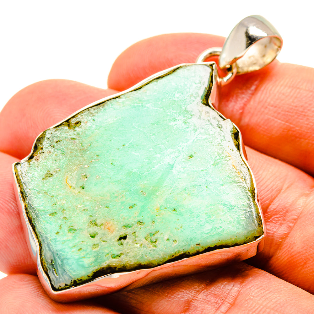 Green Fuchsite Pendants handcrafted by Ana Silver Co - PD757016