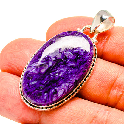 Charoite Pendants handcrafted by Ana Silver Co - PD757019