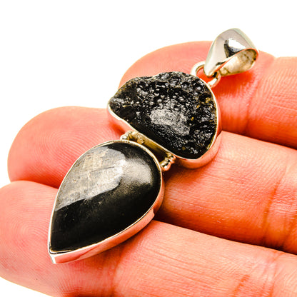 Chrysanthemum Stone Pendants handcrafted by Ana Silver Co - PD757027