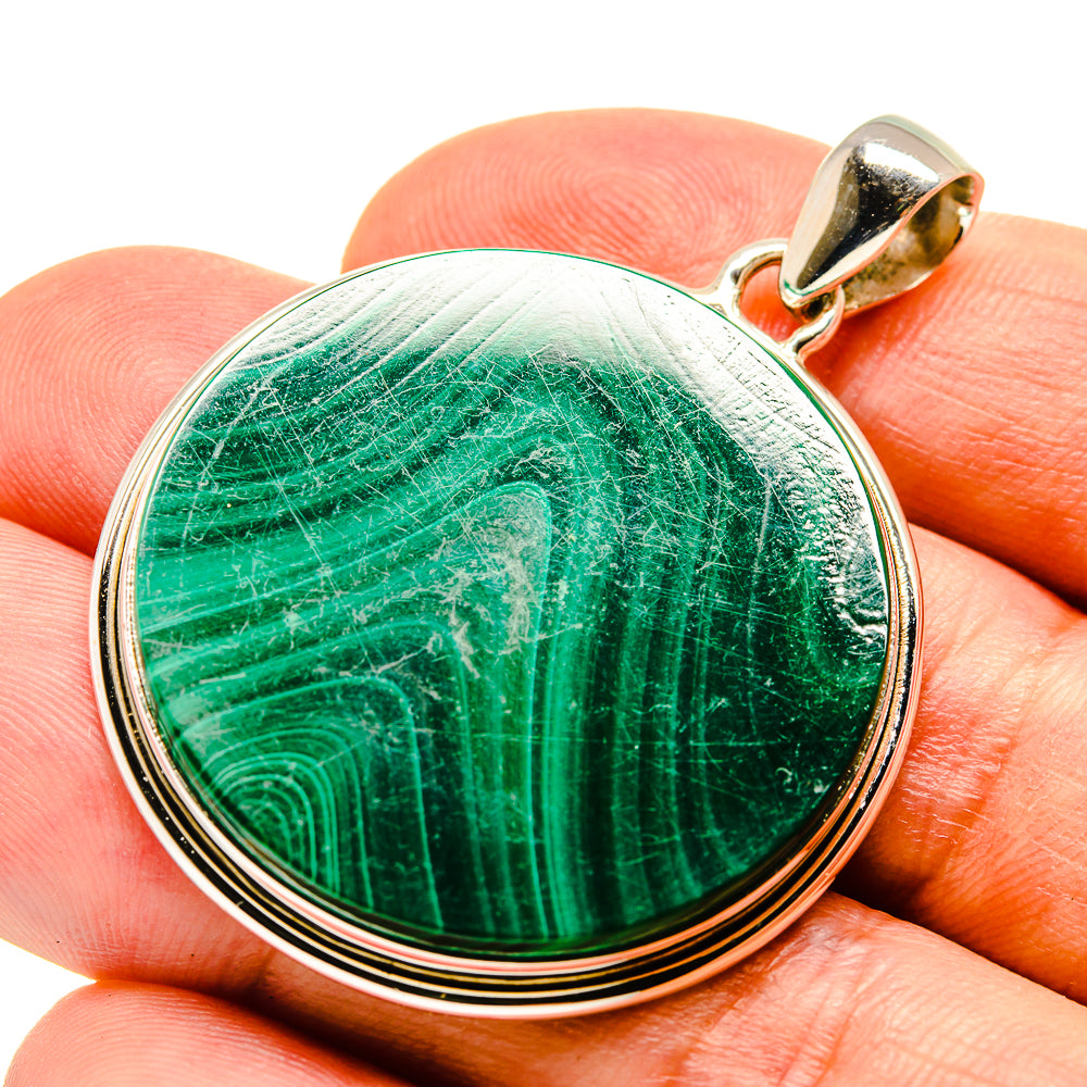 Malachite Pendants handcrafted by Ana Silver Co - PD757031