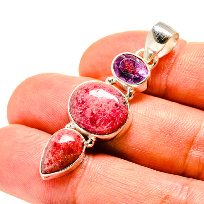 Rhodonite Pendants handcrafted by Ana Silver Co - PD757043