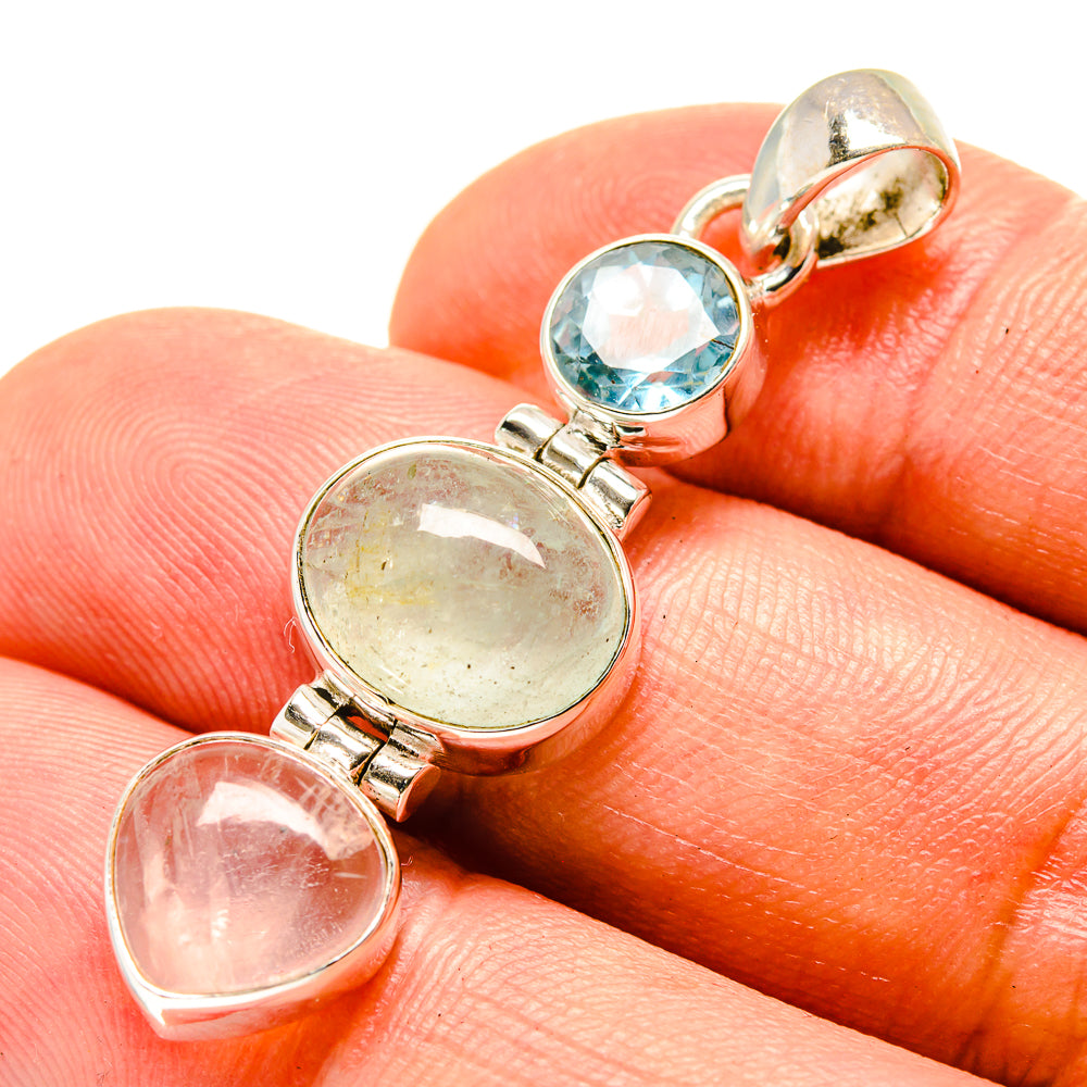 Prehnite Pendants handcrafted by Ana Silver Co - PD757047