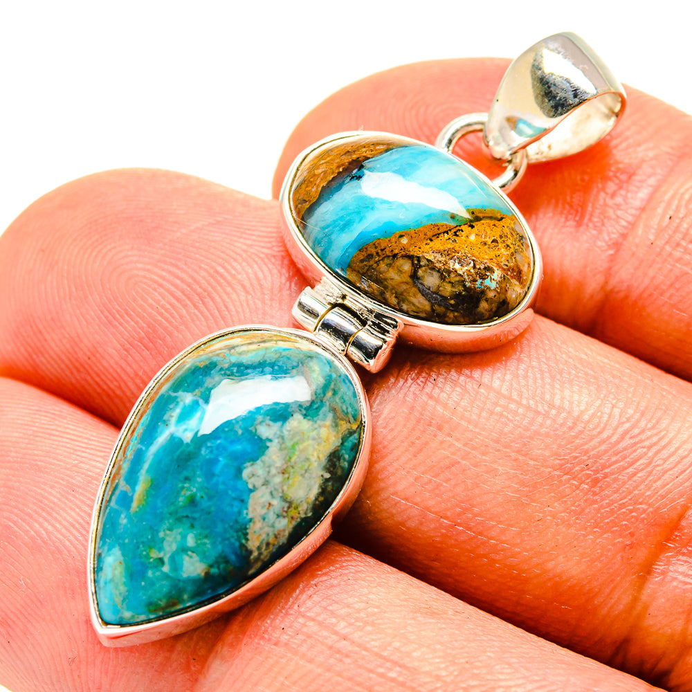 Peruvian Opal Pendants handcrafted by Ana Silver Co - PD757048