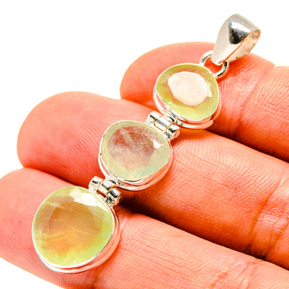 Prehnite Pendants handcrafted by Ana Silver Co - PD757049