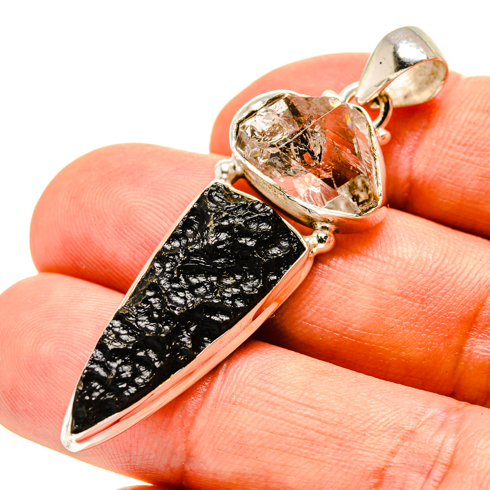 Tektite Pendants handcrafted by Ana Silver Co - PD757055