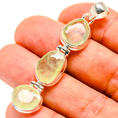 Prehnite Pendants handcrafted by Ana Silver Co - PD757065