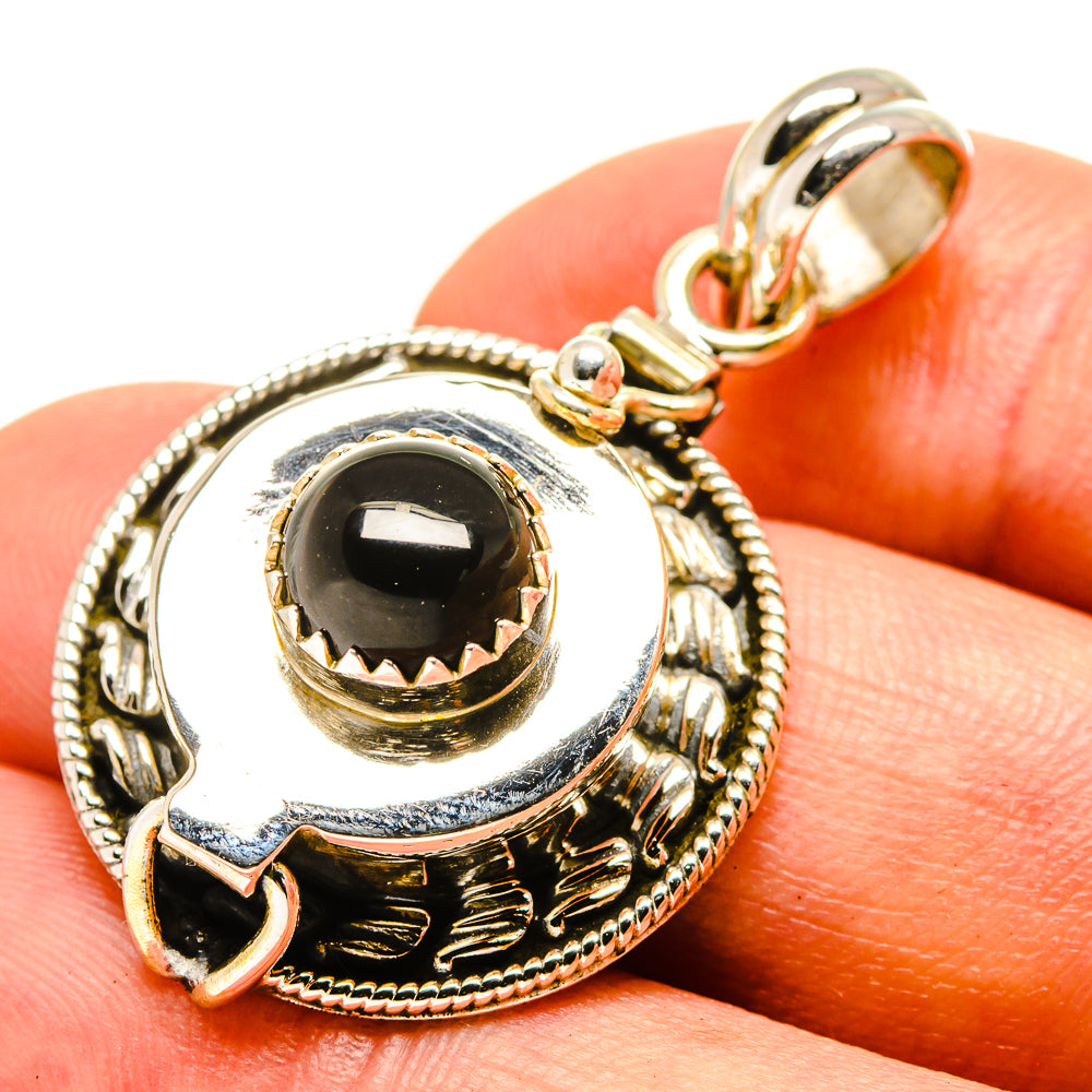 Black Onyx Pendants handcrafted by Ana Silver Co - PD757071