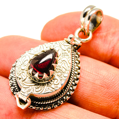 Garnet Pendants handcrafted by Ana Silver Co - PD757072
