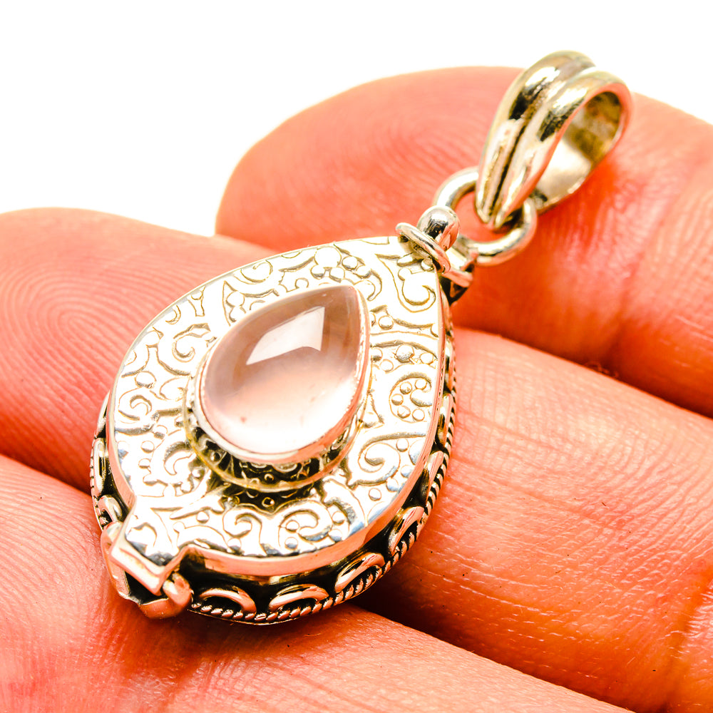 Rose Quartz Pendants handcrafted by Ana Silver Co - PD757082