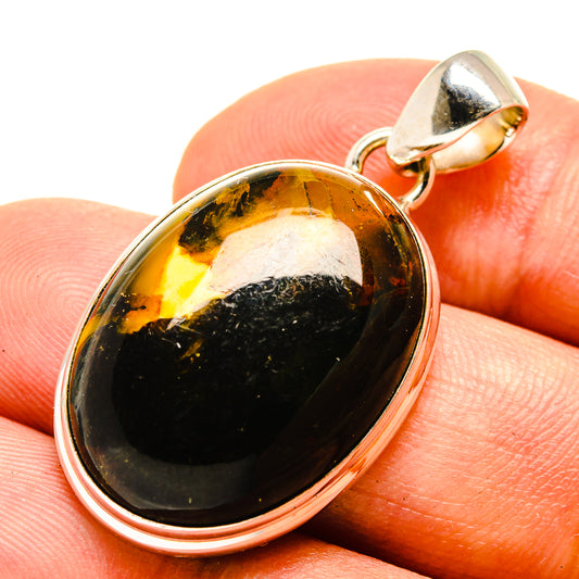 Black Agate Pendants handcrafted by Ana Silver Co - PD757083