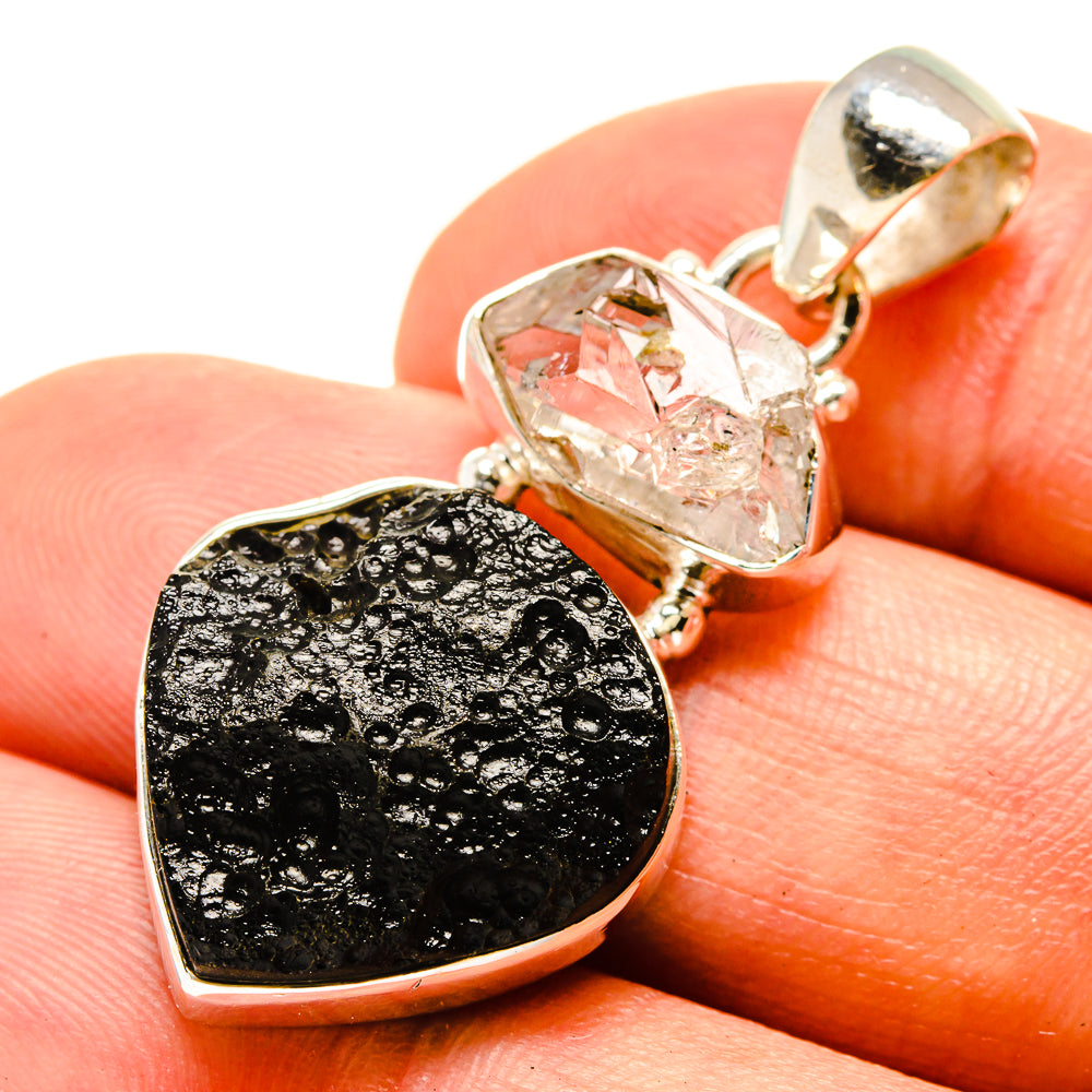 Tektite Pendants handcrafted by Ana Silver Co - PD757084