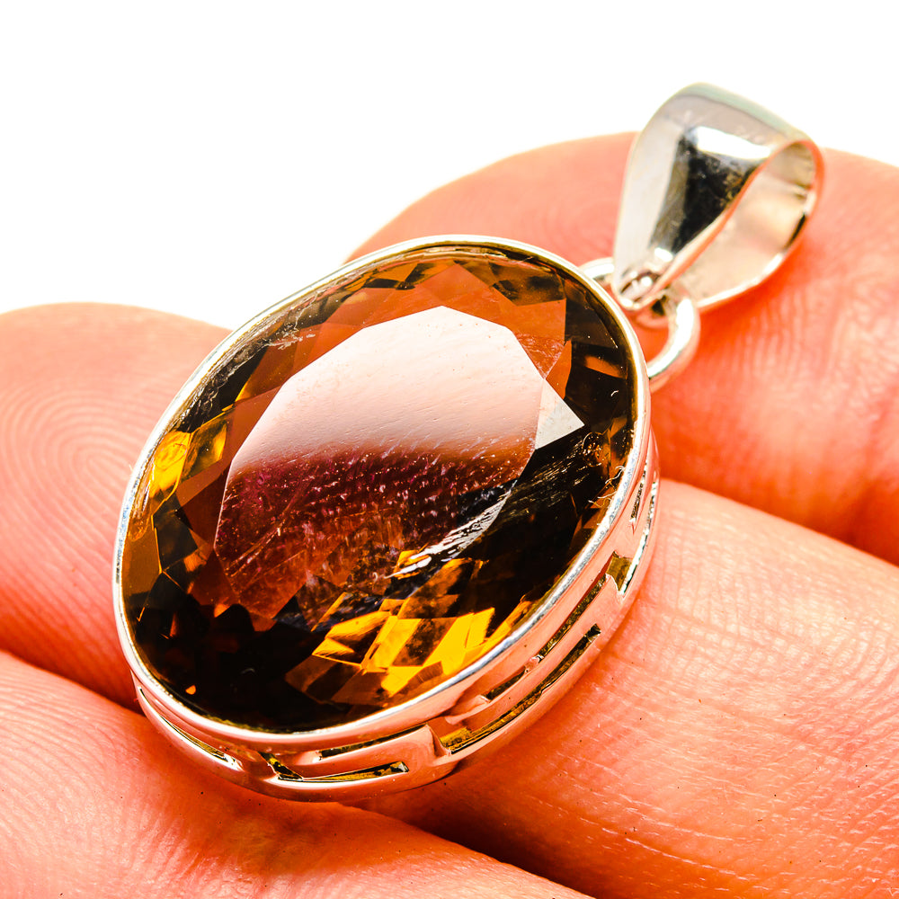 Lemon Quartz Pendants handcrafted by Ana Silver Co - PD757098