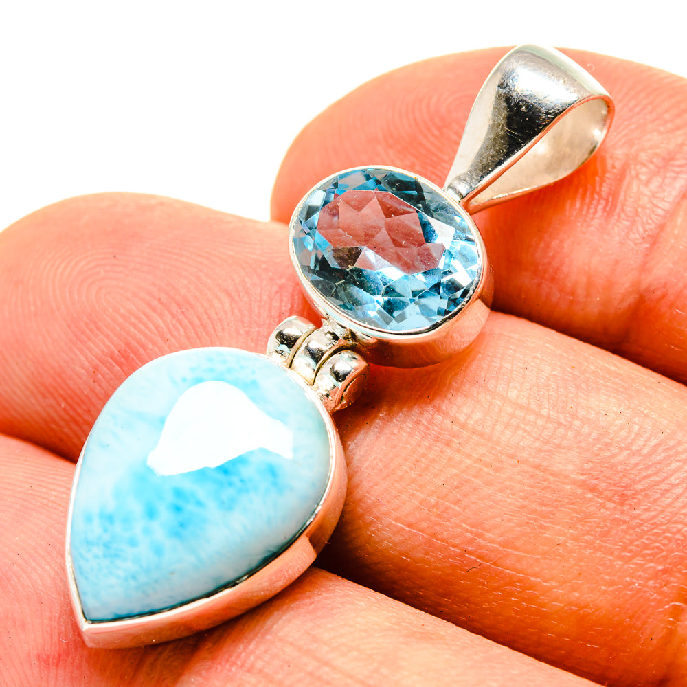 Larimar Pendants handcrafted by Ana Silver Co - PD757105
